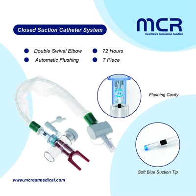 Geschlossene Saugkatheter-System MDI-Port Turbo Spülung 72H CE/ISO13485/FDA