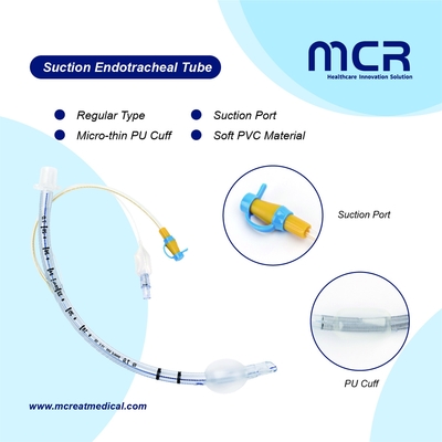 Ein weicheres PVC-Endotrachealrohr mit Sauganschluss