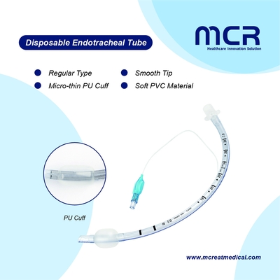Durchsichtige PVC-Endotrachealröhre mit weichem Ballon