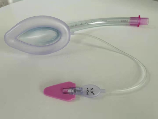 Ein guter Preis. Einweg-PVC LMA Größe 5.0 Kehlkopfmaske Intubation mit Bar für Erwachsene Online